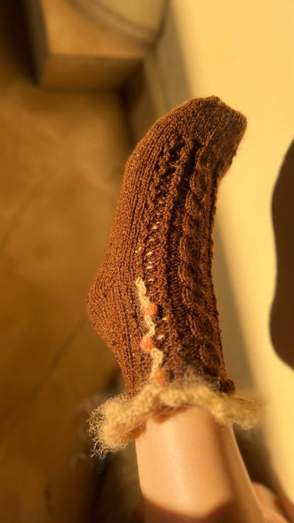 Rust and Cream socks